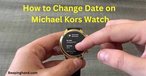 how to change date on watch michael kors|Michael Kors Watch instructions manual.